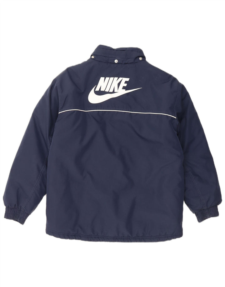 Giacca a vento con grafica NIKE da ragazzo 10-11 anni medio blu navy