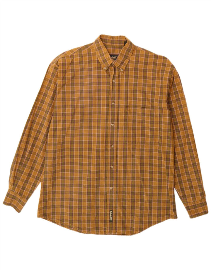TIMBERLAND Mens Weathergear Shirt Small Brown Check
