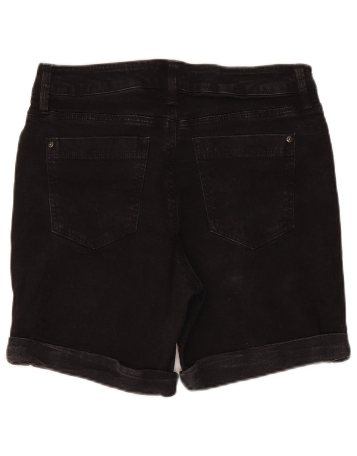 Pantaloncini di jeans da donna Dkny US 12 Large W30 cotone nero