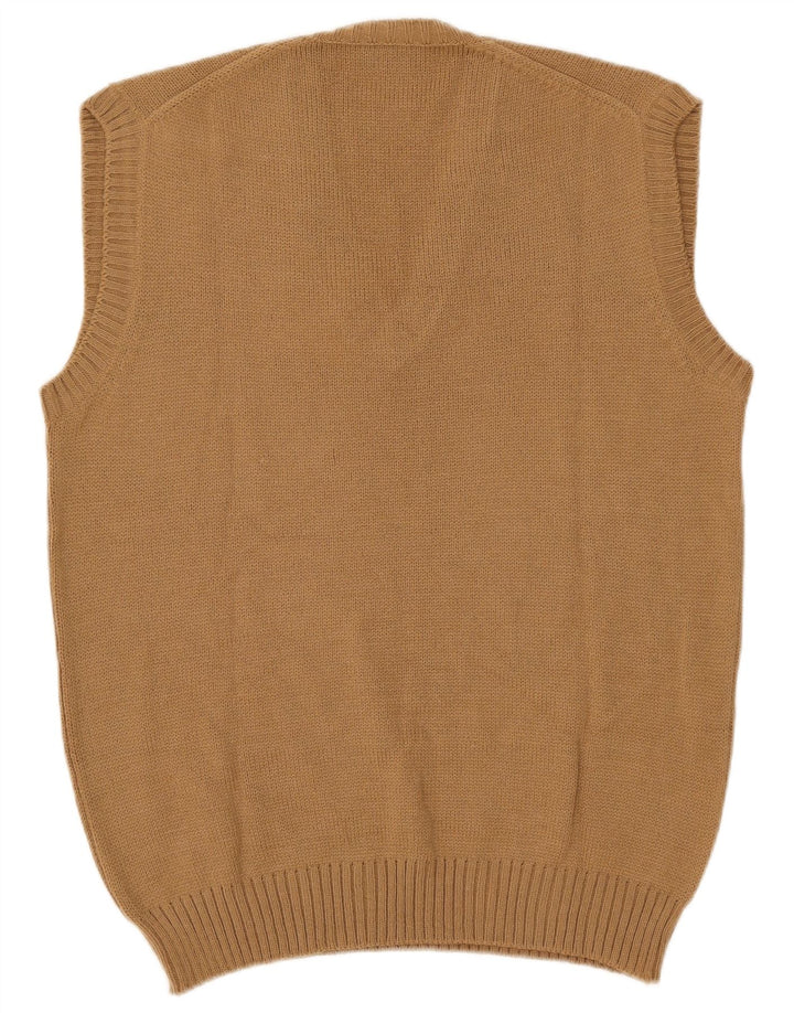 Canotta vintage da uomo IT 54 XL in lana beige