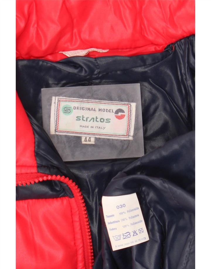 Giacca imbottita da donna Stratos IT 44 Medium Red Colourblock in poliammide
