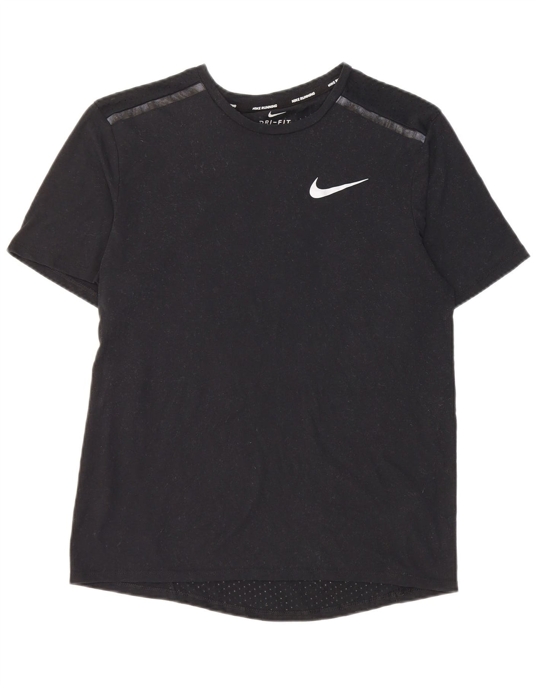T-shirt da running da uomo Nike Top Small nera in poliestere