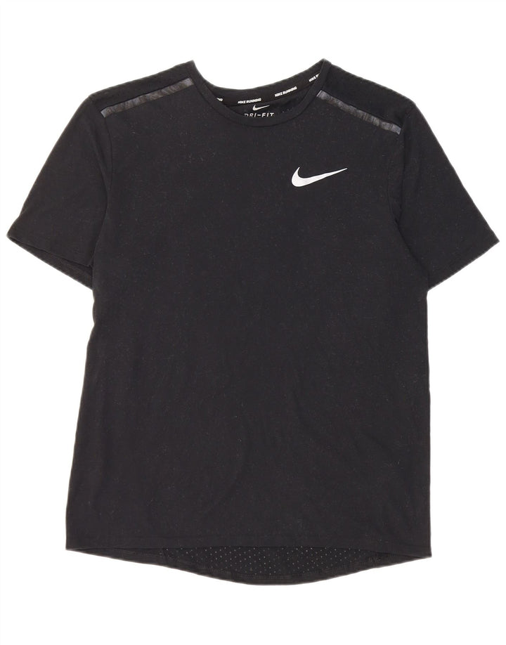 T-shirt da running da uomo Nike Top Small nera in poliestere