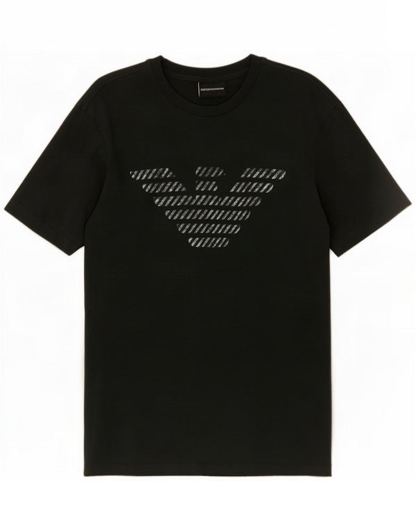 Emporio Armani Womens Graphic T-Shirt Top UK 16 Large Green