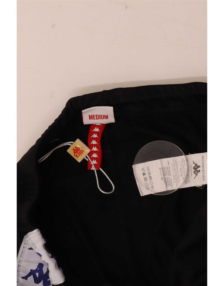 Pantaloni da tuta con grafica Kappa da donna UK 12 Medium Black Colourblock