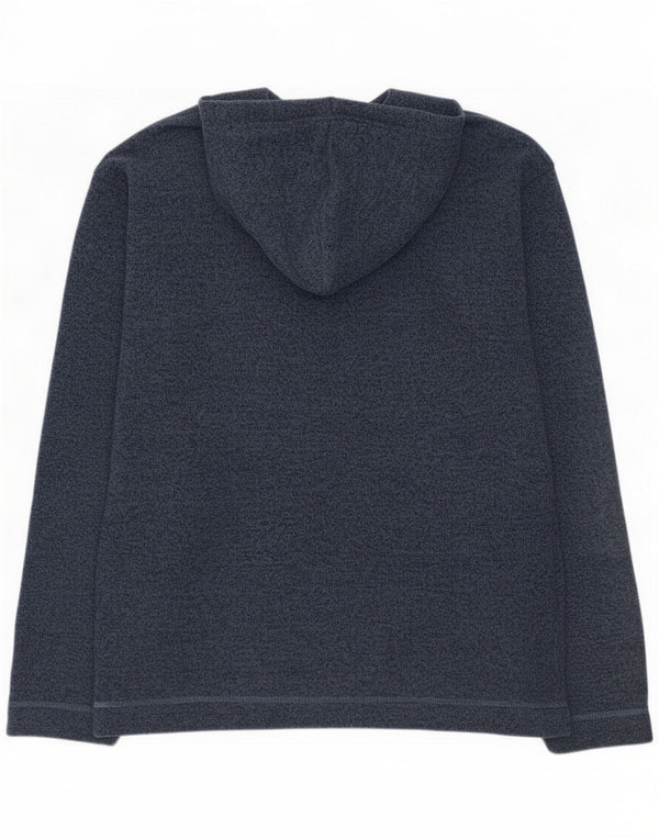 Weird Fish Maglia con cappuccio vestibilità regolare da uomo XL Poliestere chiazzato blu