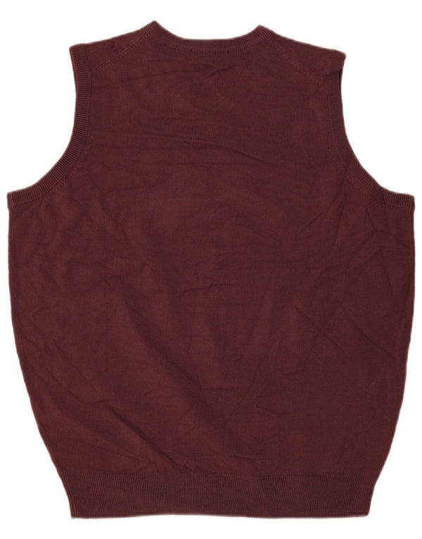 Canotta da uomo James Pringle Canotta media bordeaux in acrilico