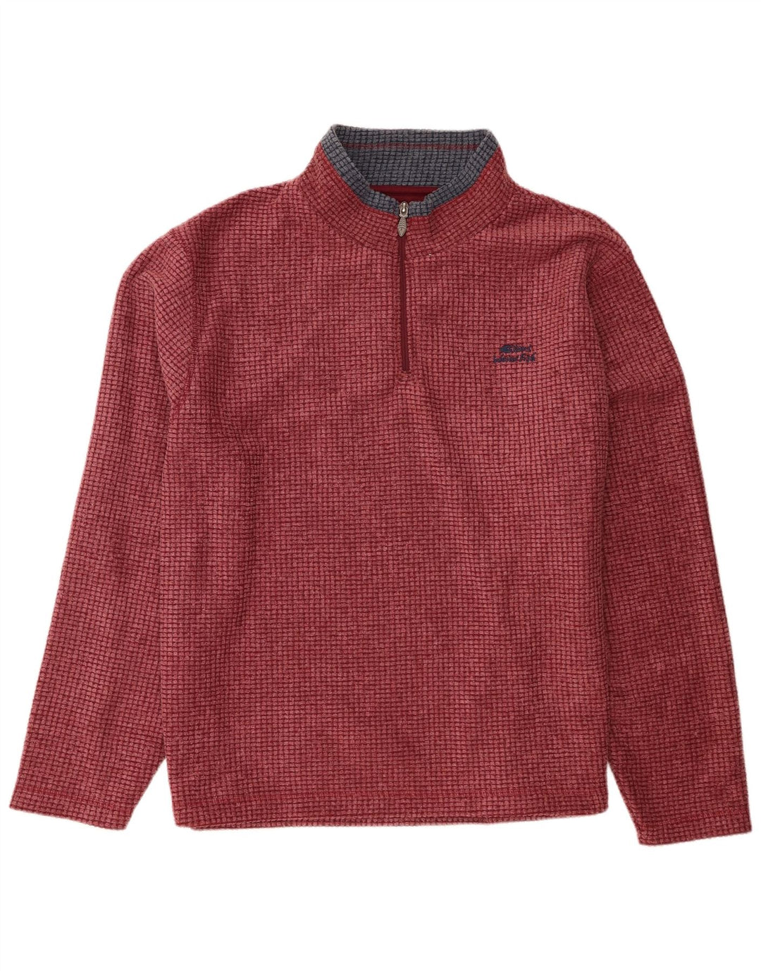 Maglione in pile da uomo con collo con zip Weird Fish 4XL Poliestere bordeaux