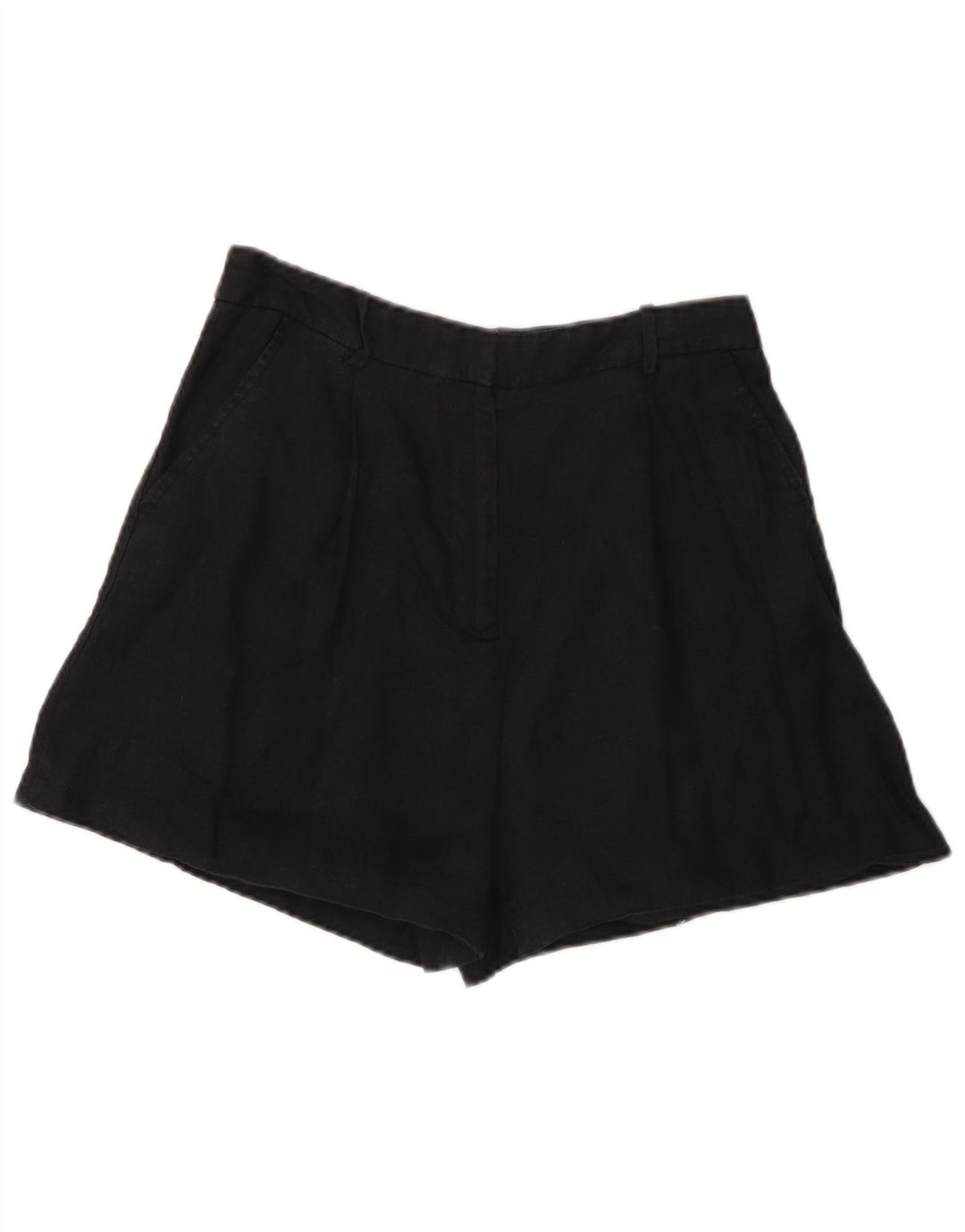 Pantaloncini chino a vita alta da donna Zara medi W28 neri