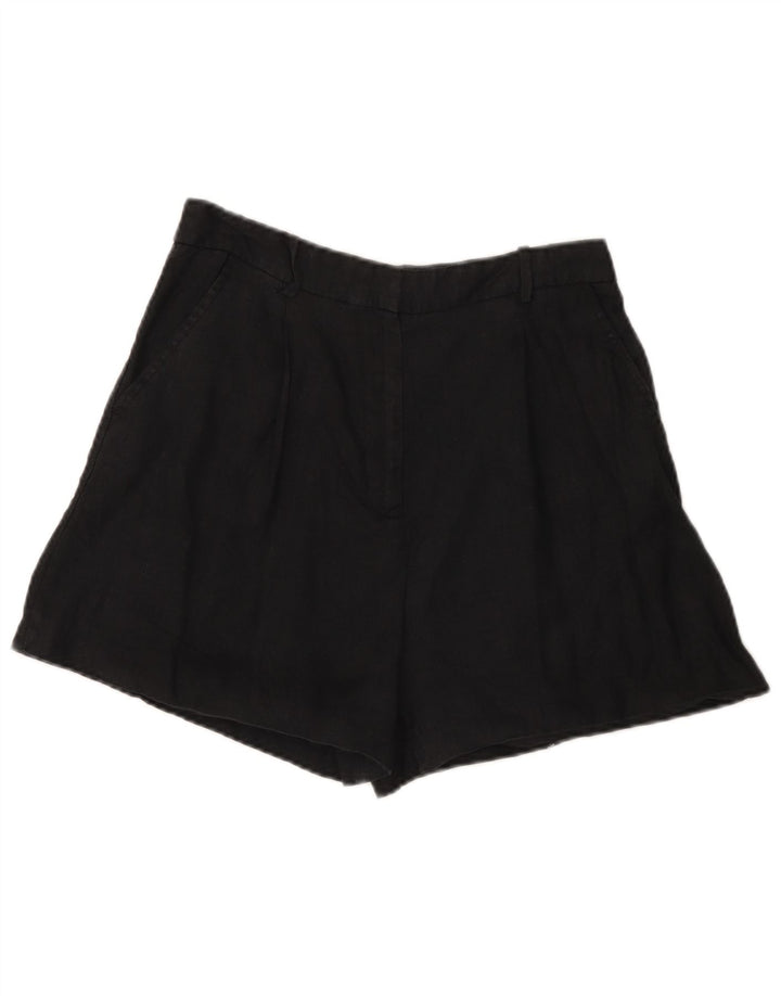 Pantaloncini chino a vita alta da donna Zara medi W28 neri