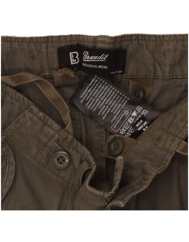 Pantaloni cargo cargo da donna Brandit W29 L29 cotone kaki