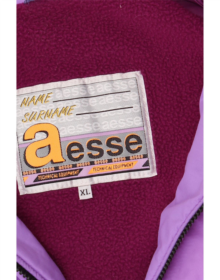 Giacca da sci da uomo con cappuccio AESSE UK 42 XL Viola