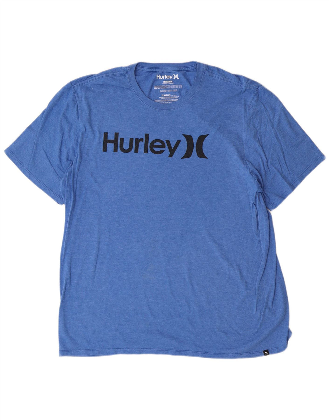 T-shirt grafica da uomo Hurley Top XL blu in poliestere