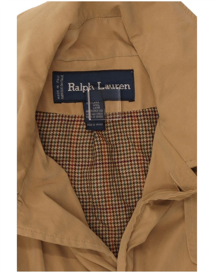 Cappotto ampio da donna Ralph Lauren US 6 lana beige medio