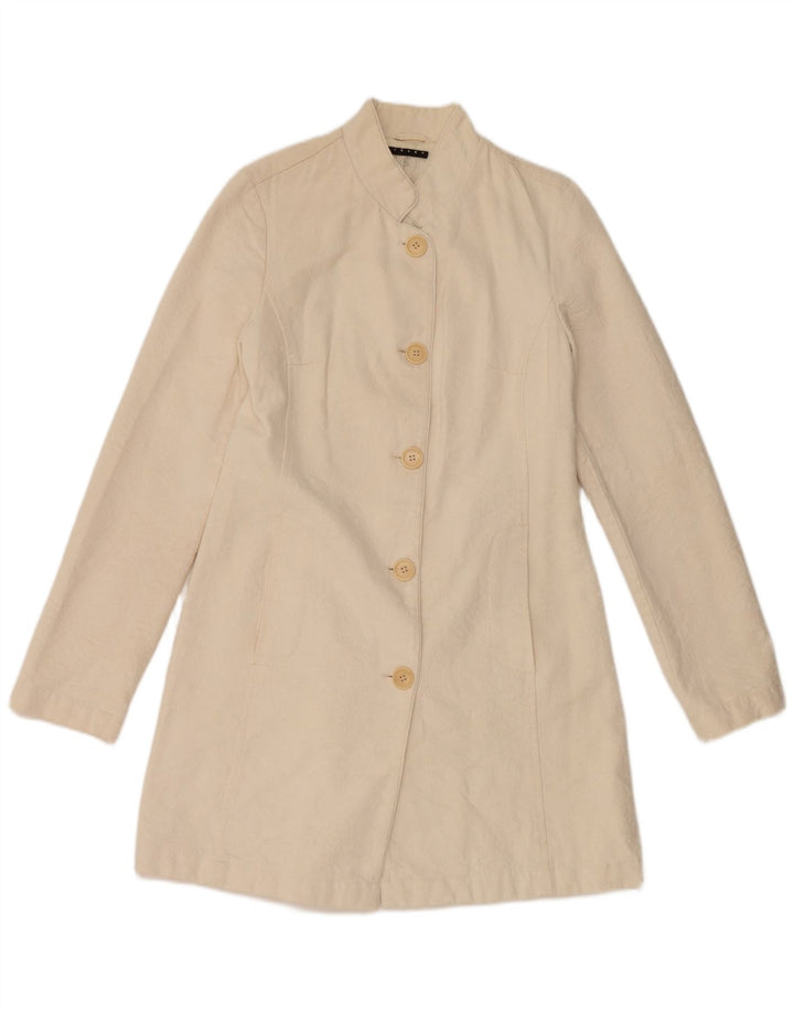Soprabito da donna SISLEY IT 42 cotone bianco sporco medio