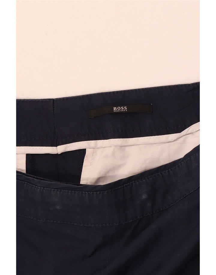 Pantaloncini chino da donna Hugo Boss grandi W32 blu navy