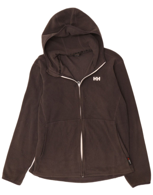 Giacca in pile con cappuccio da uomo Helly Hansen UK 40 Large Grigio Poliestere