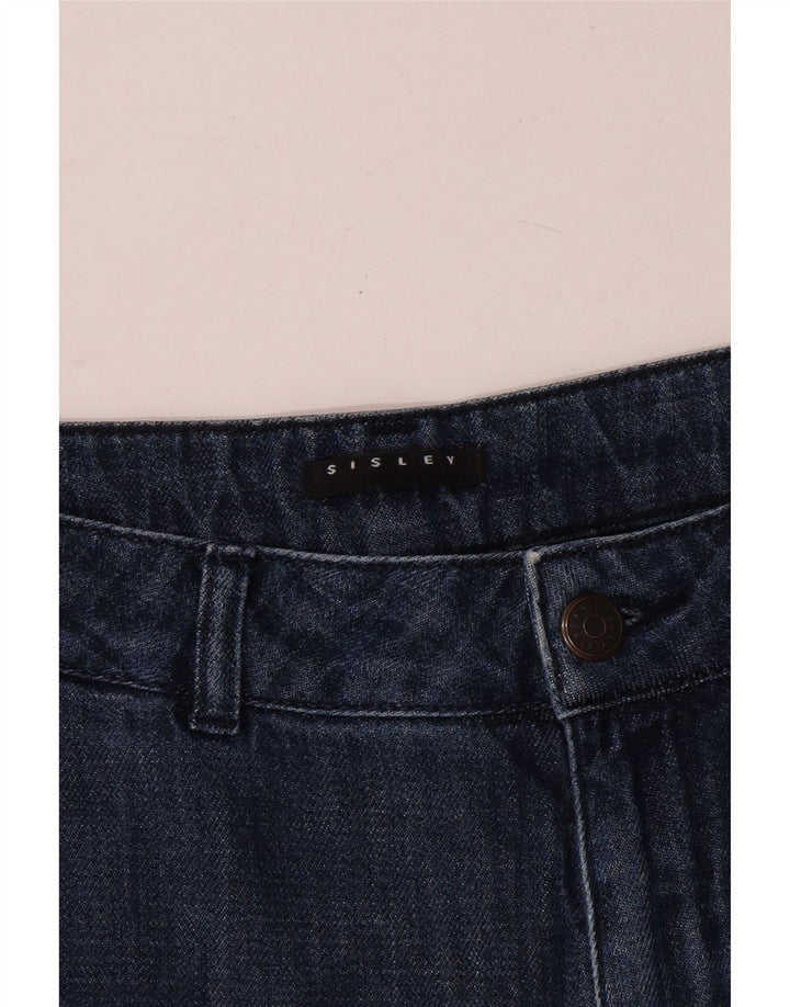 Jeans dritti da donna Sisley W30 L30 Blu
