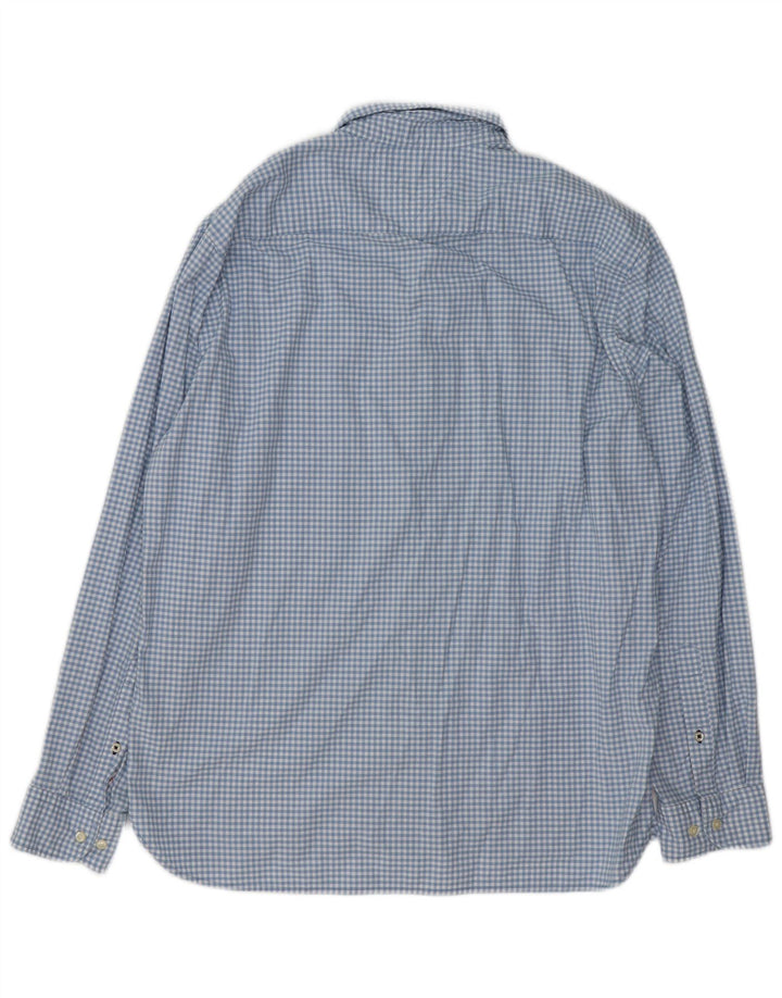TOMMY HILFIGER Camicia da uomo vestibilità regolare XL in cotone a quadri blu