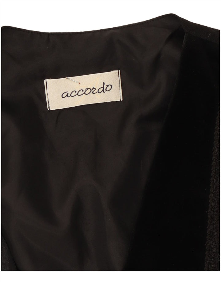Gilet da donna ACCORDO UK 14 Patchwork nero medio