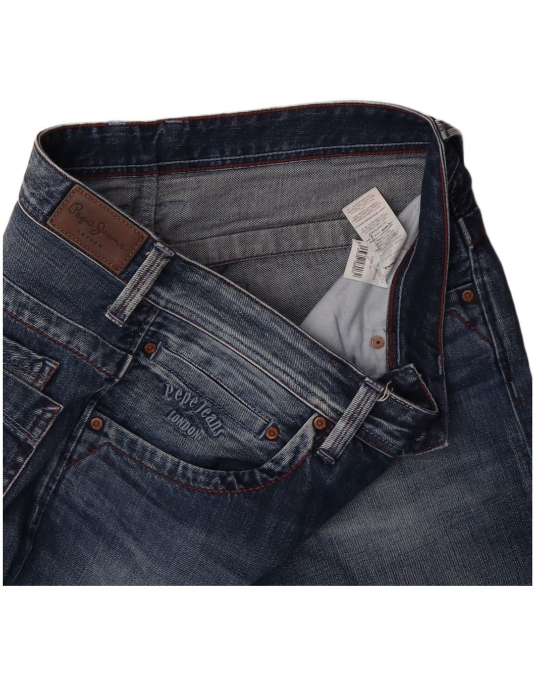 PEPE JEANS Jeans dritti da uomo W33 L34 Cotone blu