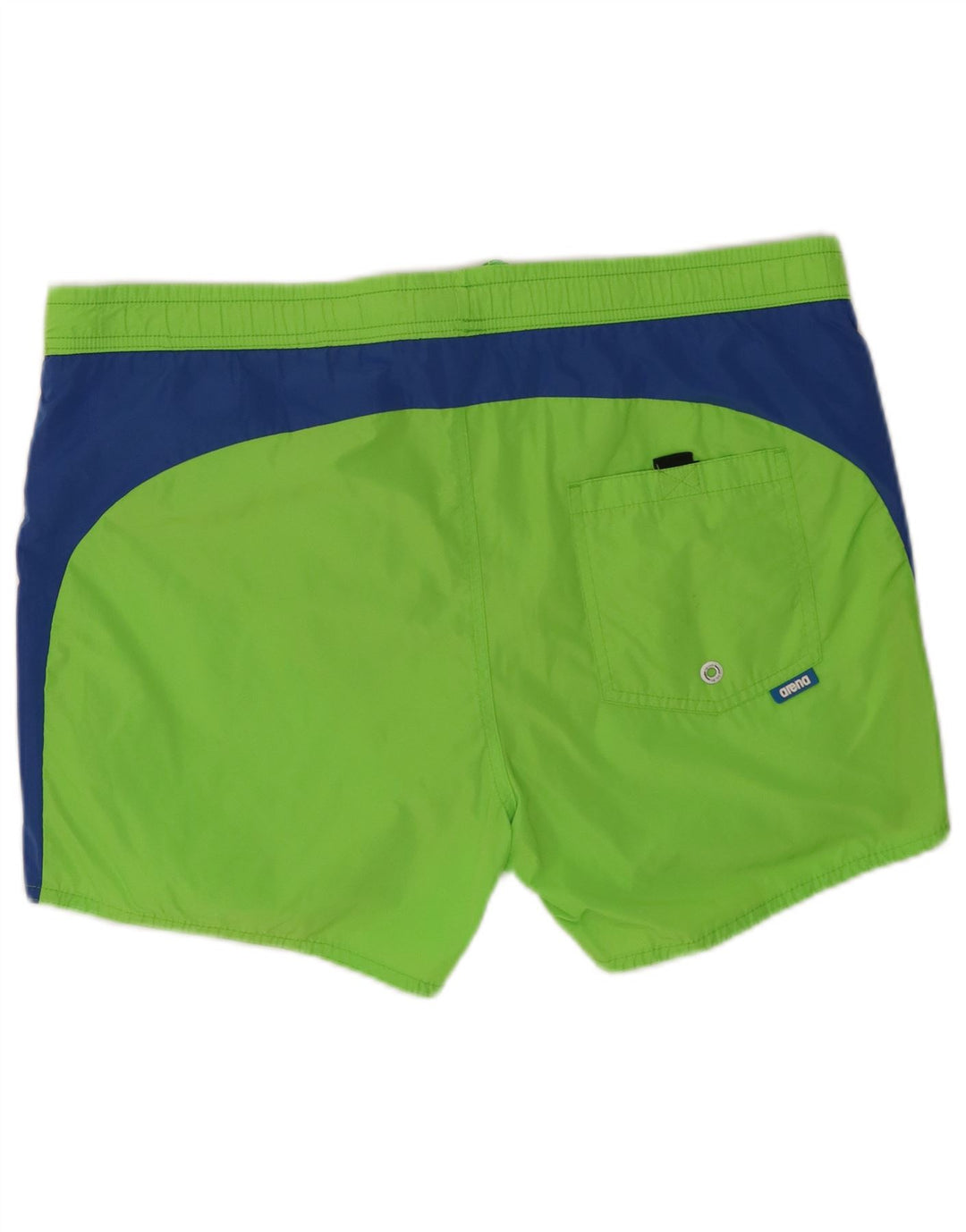 Pantaloncini da bagno da uomo Arena in poliestere color block verde medio