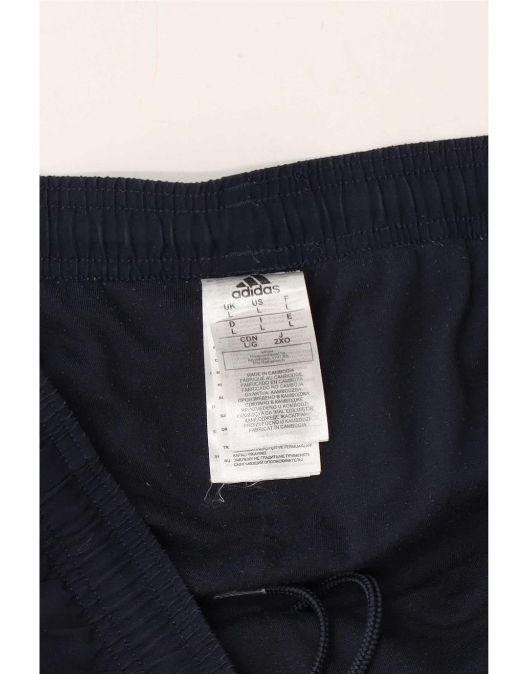 Pantaloni da tuta da uomo Adidas Joggers grandi in poliestere blu navy