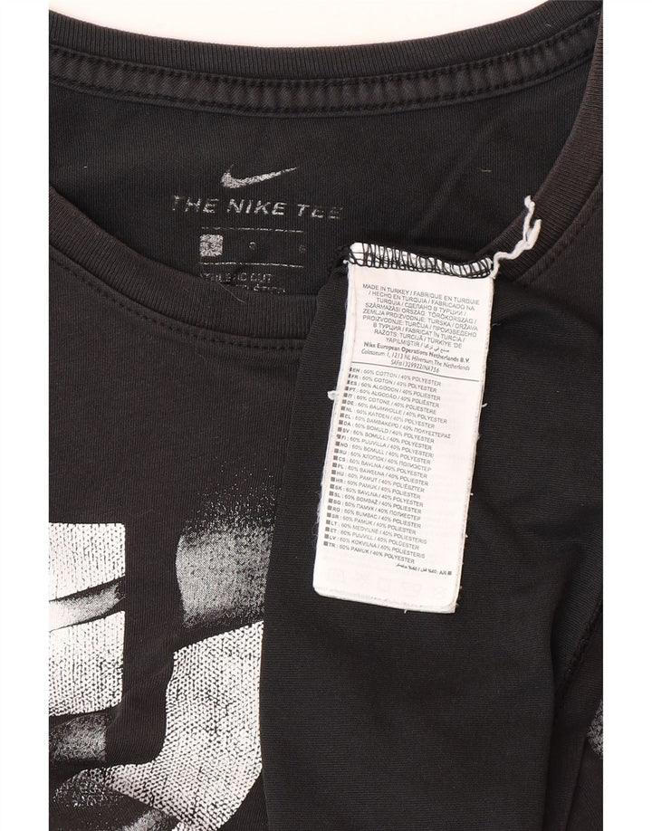 NIKE T-shirt grafica da uomo Dri Fit Top grande in cotone nero
