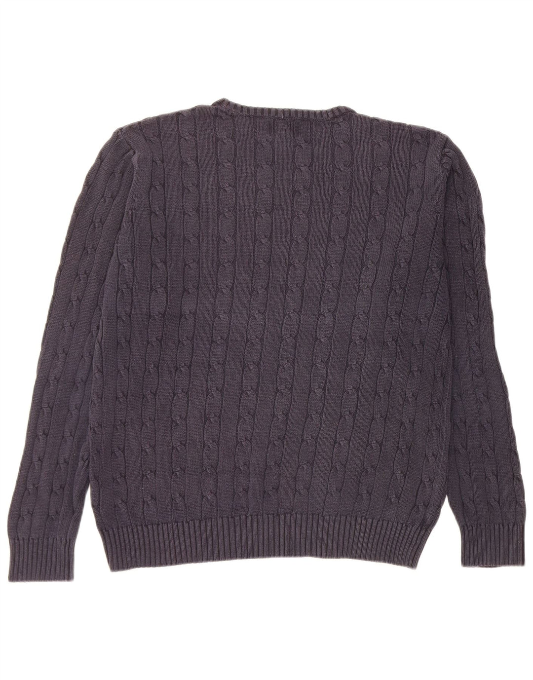 Maglione maglione girocollo da uomo Marks & Spencer blu Harbour grande blu navy