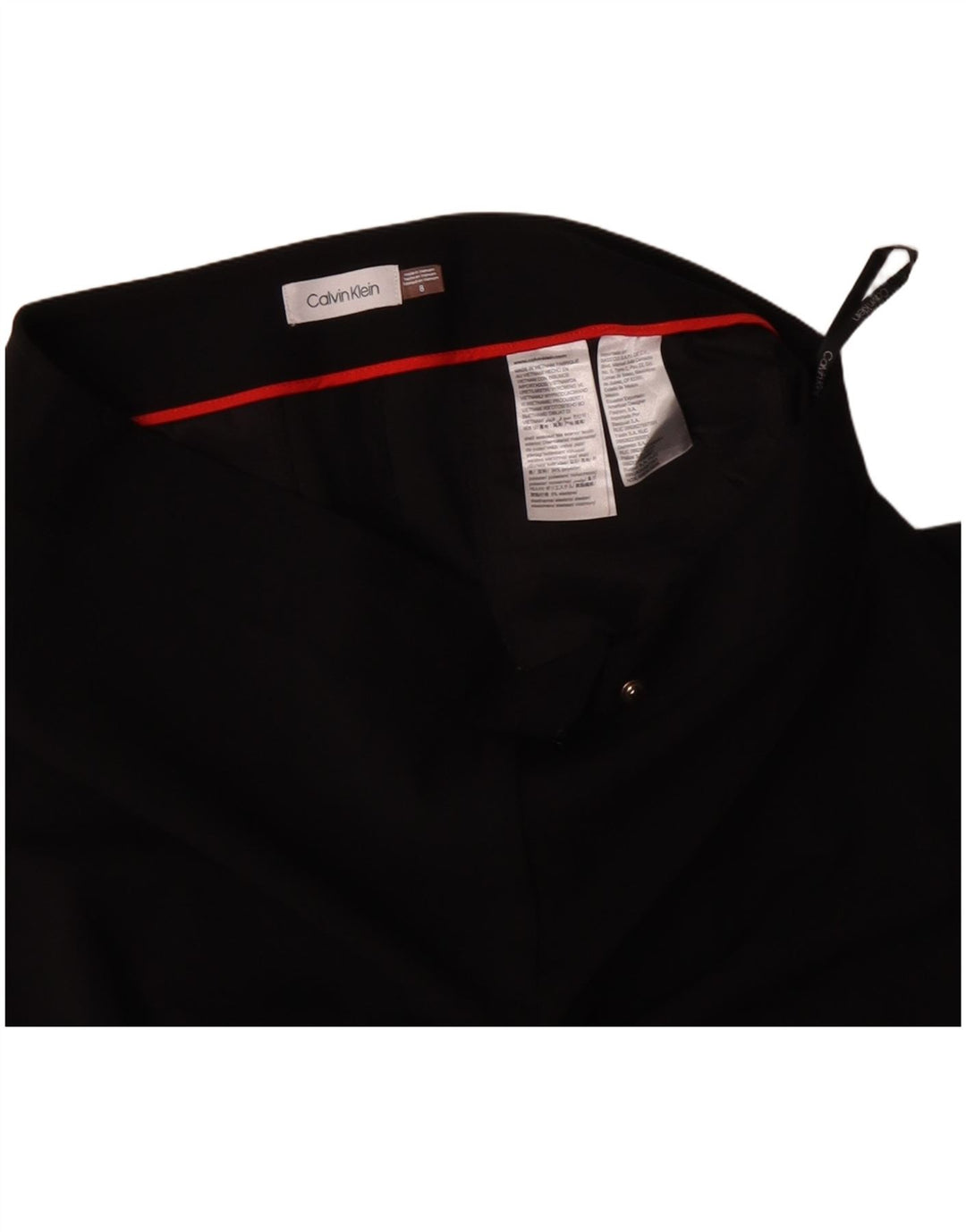 Pantaloni chino dritti da donna Calvin Klein US 8 medi W30 L28 neri