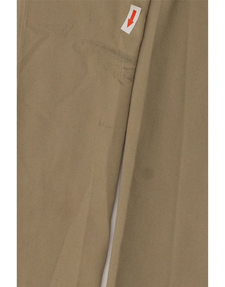 MARKS & SPENCER Pantaloni da abito con pegging da uomo W36 L31 Cotone beige