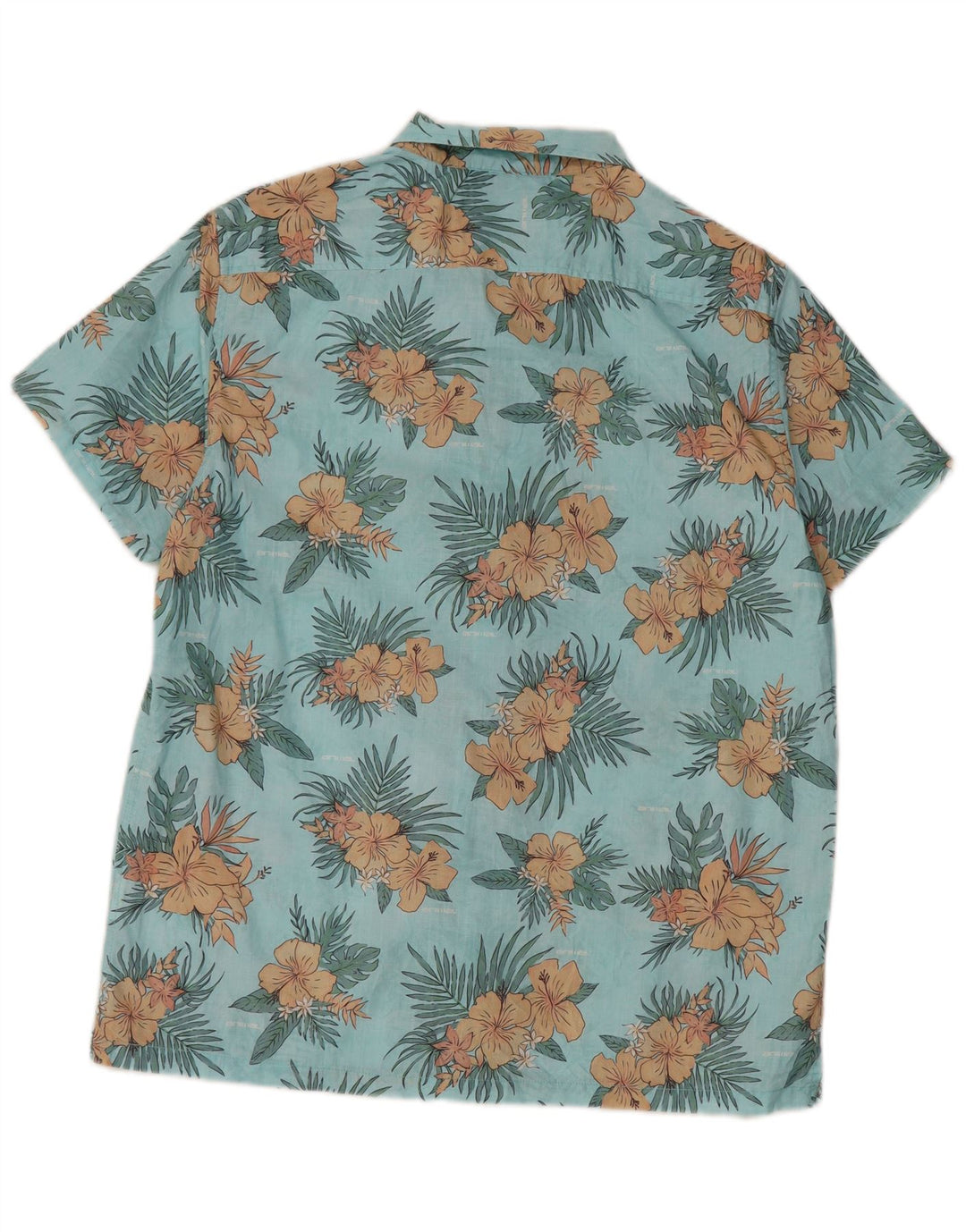 Camicia a maniche corte da uomo Animal Blu medio floreale