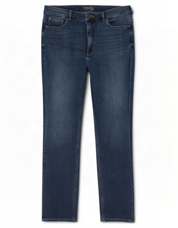 Jeans Magic Slim da donna Marks & Spencer UK 16 Large W32 L27 Cotone blu
