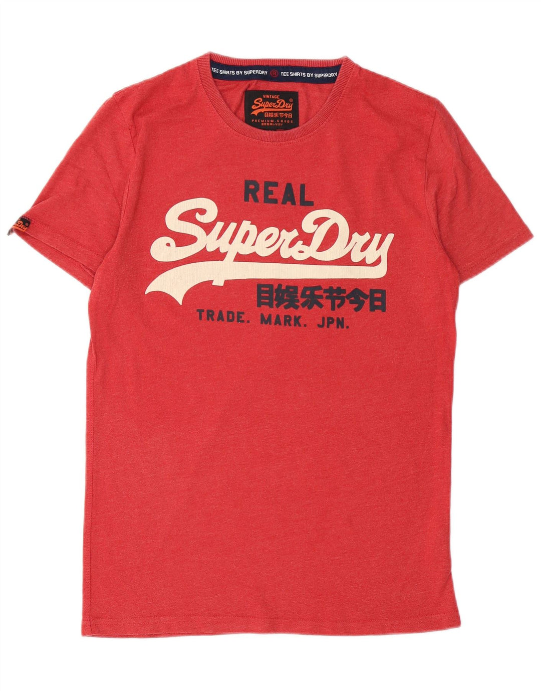 T-shirt grafica da uomo SUPERDRY Top in cotone rosso medio
