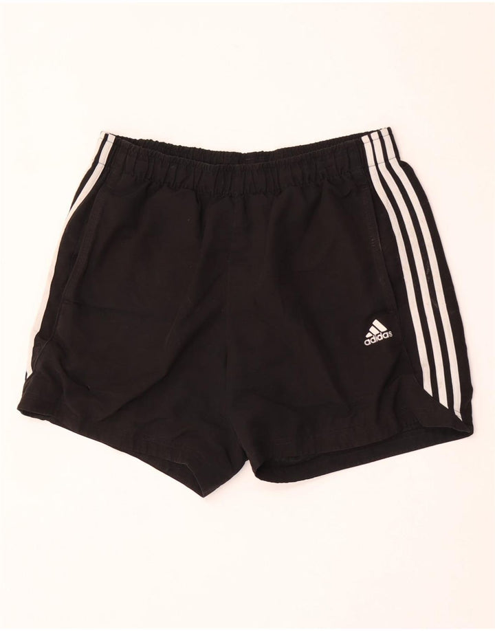 Pantaloncini sportivi Adidas Climalite da uomo grandi in poliestere nero