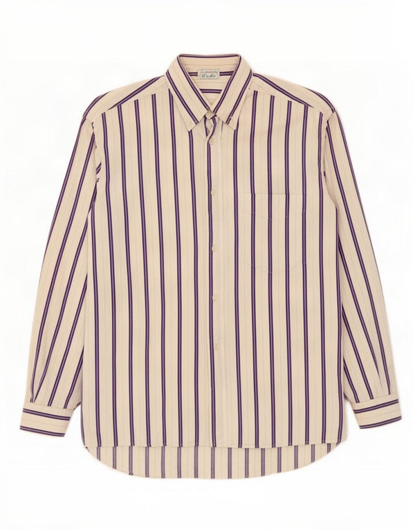 Camicia Benetton Uomo A Righe Grandi Bianche