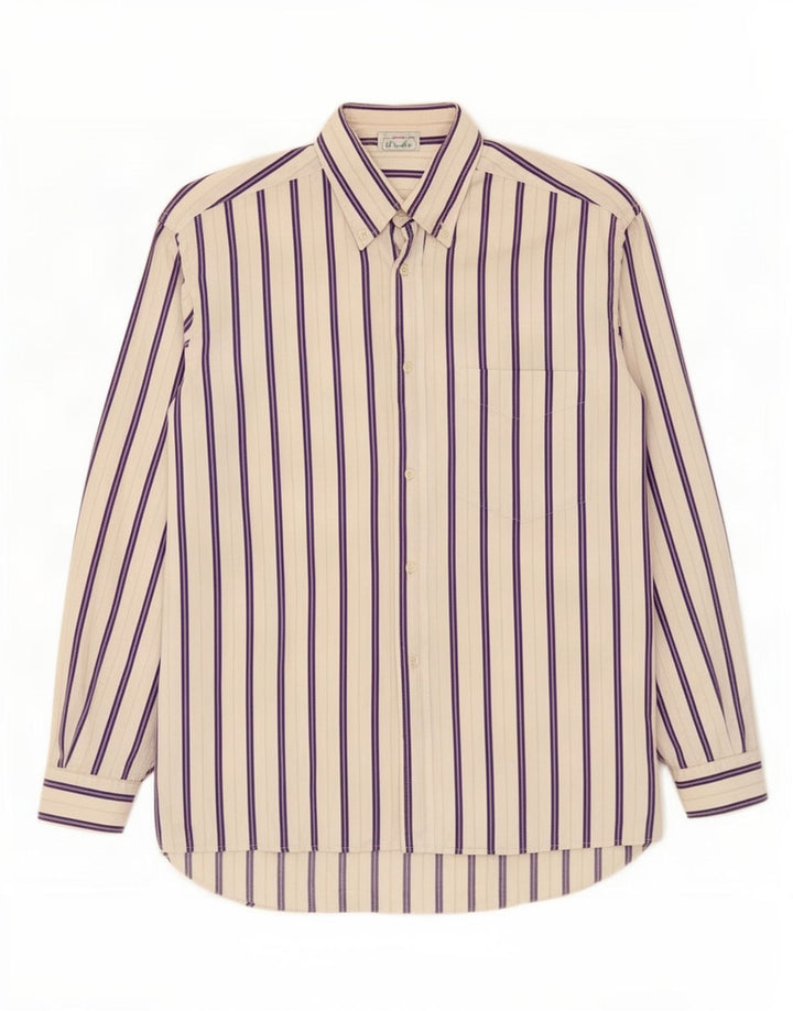 Camicia Benetton Uomo A Righe Grandi Bianche