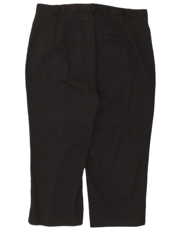 Pantaloni Capri a vita alta da donna Dockers US 18 2XL W38 L23 Cotone nero