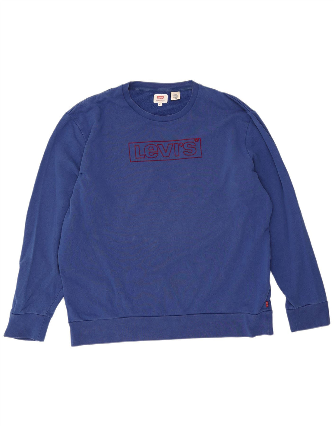 Felpa grafica da uomo Levi's, maglione XL, cotone blu