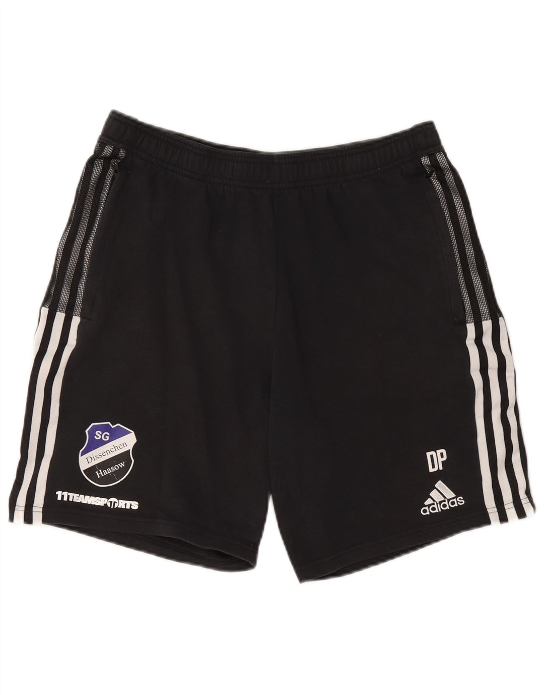 Pantaloncini sportivi da uomo Adidas grandi in cotone nero