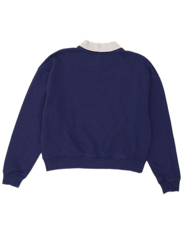 Felpa grafica da donna Tommy Hilfiger Jumper UK 10 Small Blu Navy