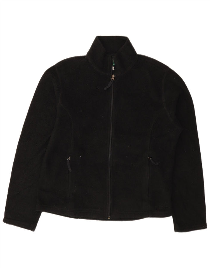 Giacca in pile da donna L.L.Bean UK 14 poliestere nero medio