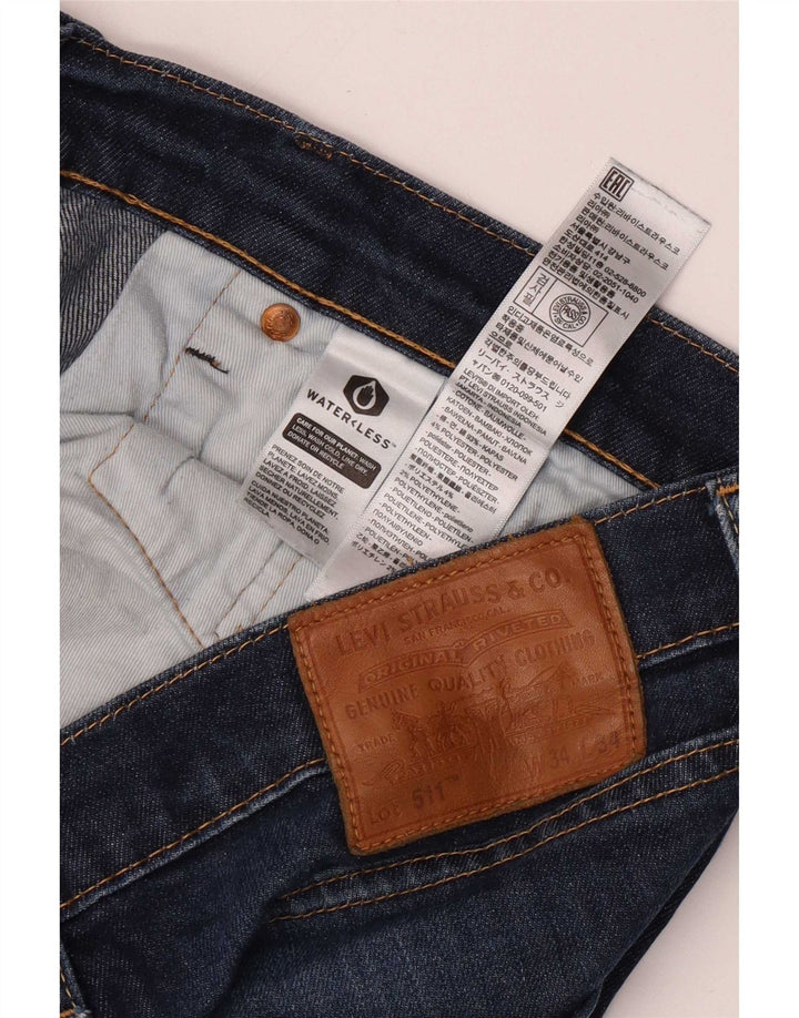 Jeans Levi's Uomo 511 Slim W34 L34 Cotone Blu
