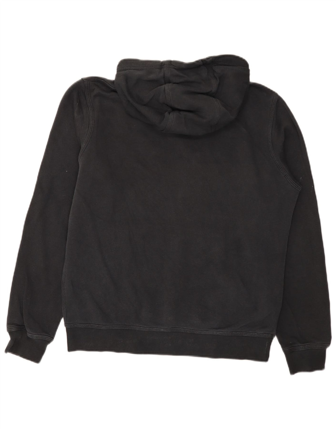 Felpa con cappuccio da uomo Nike, cotone medio nero
