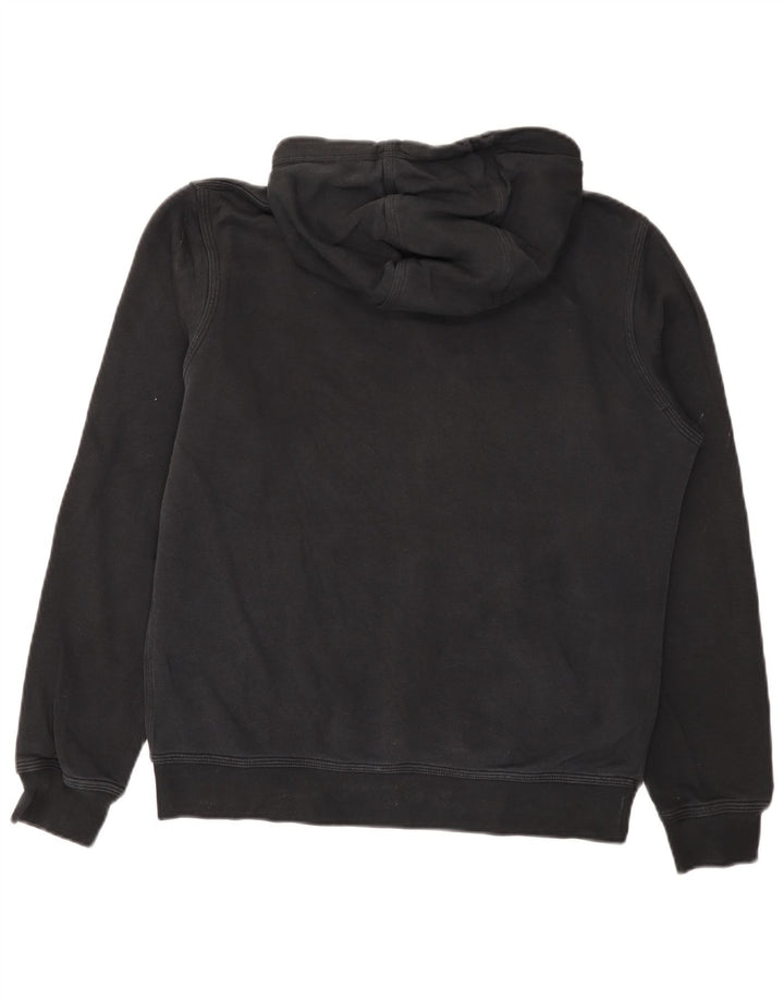 Felpa con cappuccio da uomo Nike, cotone medio nero