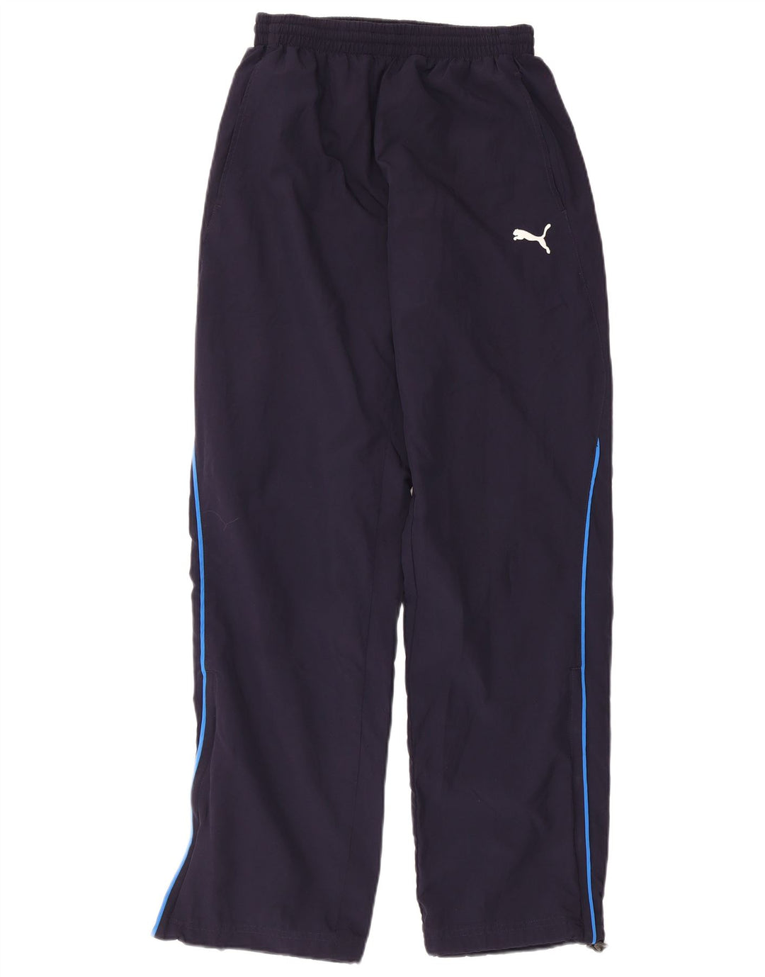 Pantaloni da tuta da uomo Puma Small in poliestere blu navy
