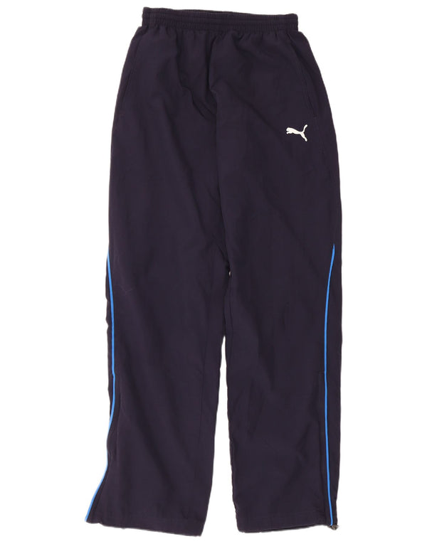Pantaloni da tuta da uomo Puma Small in poliestere blu navy