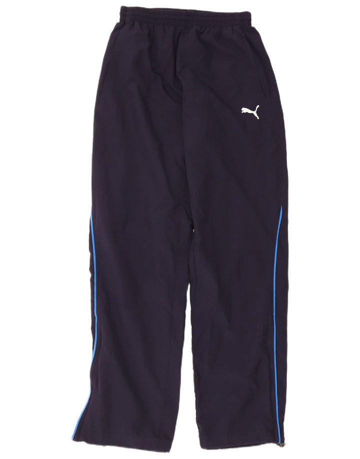 Pantaloni da tuta da uomo Puma Small in poliestere blu navy