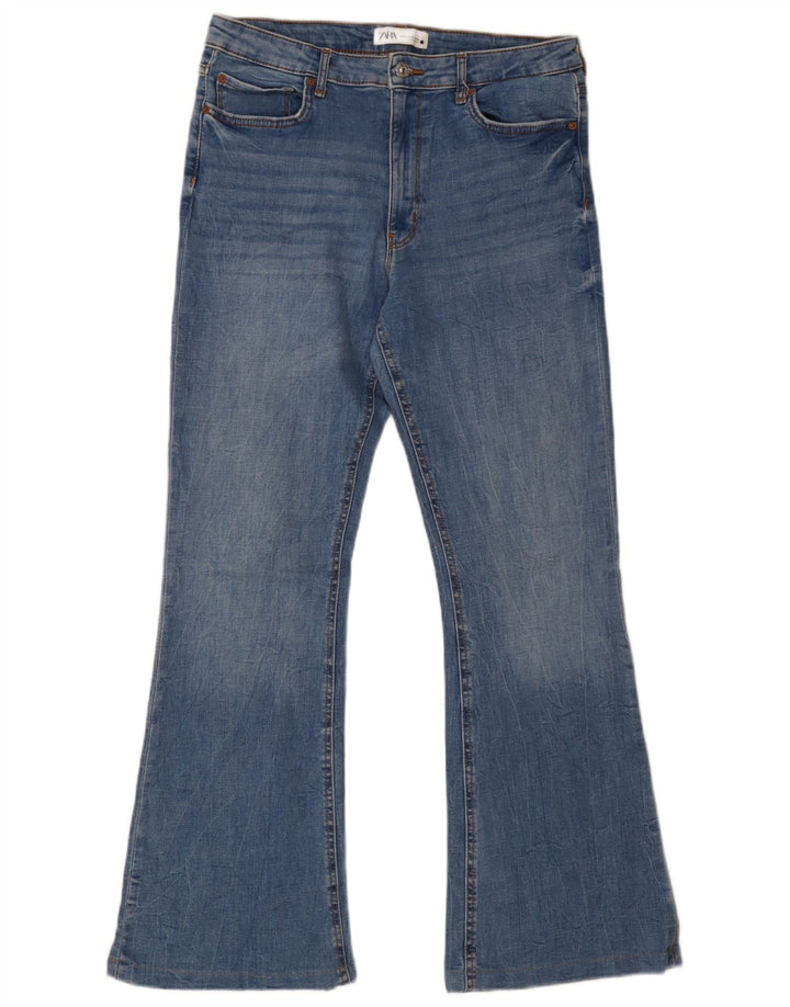 Jeans svasati da donna Zara EU 44 XL W34 L31 cotone blu