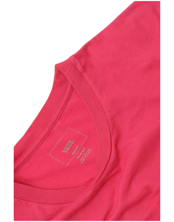 T-shirt grafica da uomo slim fit Vans rosa medio